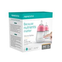NanobébéFlexy Silicone Bottle - Pink 